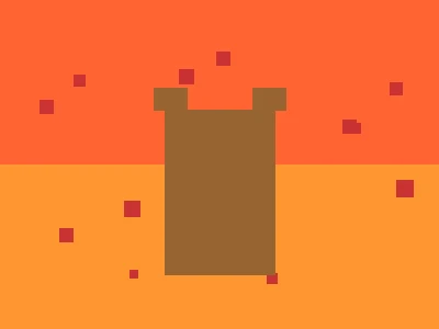 像素艺术作品：日落城堡，PG赌博 社区创作